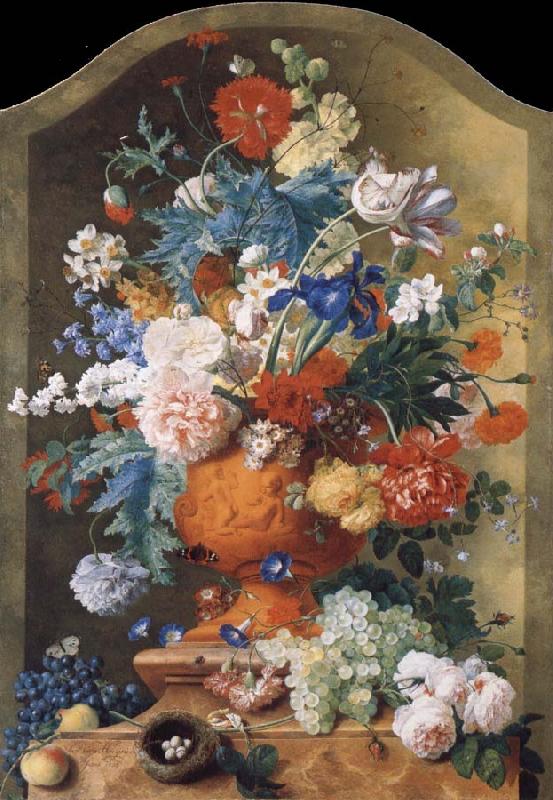 HUYSUM, Jan van Flowers in a Terracotta Vase France oil painting art